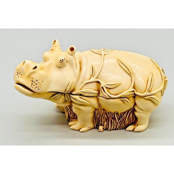 Harmony Kingdom Straight From The Hip Large Hippo Trinket Box Figurine 5 inch - Picture 10 of 15